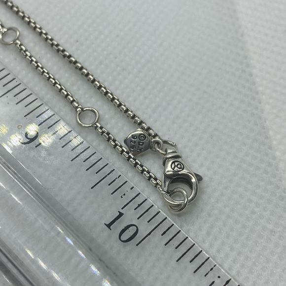 David Yurman 11mm Albion Pendant in Sterling Silver with Pavé Diamonds - Picture 4 of 7